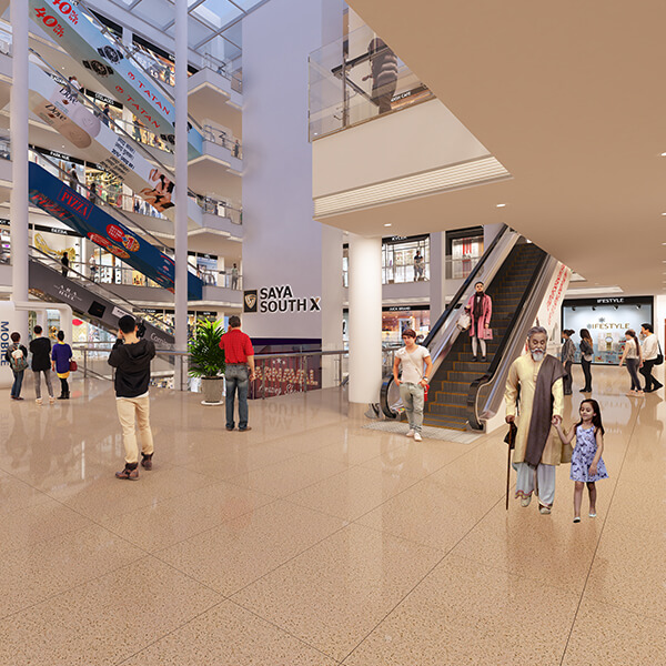 Take a Sneak Peak into the Interior of Saya South X - Commercial Shops For Sale in Greater Noida West
