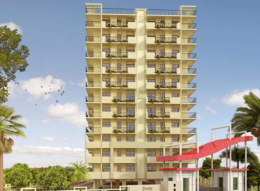 Saya Desire Residency - 2/3/4 BHK Luxury Apartments for Sale in Indirapuram Ghaziabad - Building Exterior View