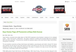 Saya Homes Flags off Possession at Saya Gold Avenue