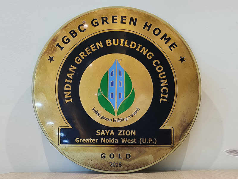 IGBC Green Home Gold Certification - Saya Zion