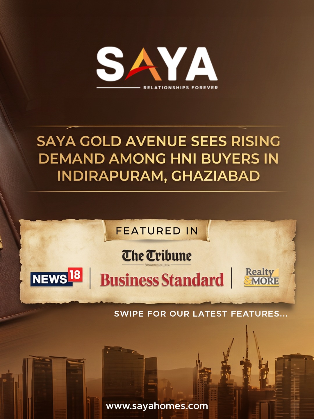 Saya Gold Avenue Sees Rising Demand Among HNI Buyers in Indirapuram, Ghaziabad.