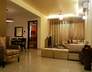 Living Room View at Saya Zenith - 2/3/4 BHK Luxury Properties for sale in Indirapuram Ghaziabad 